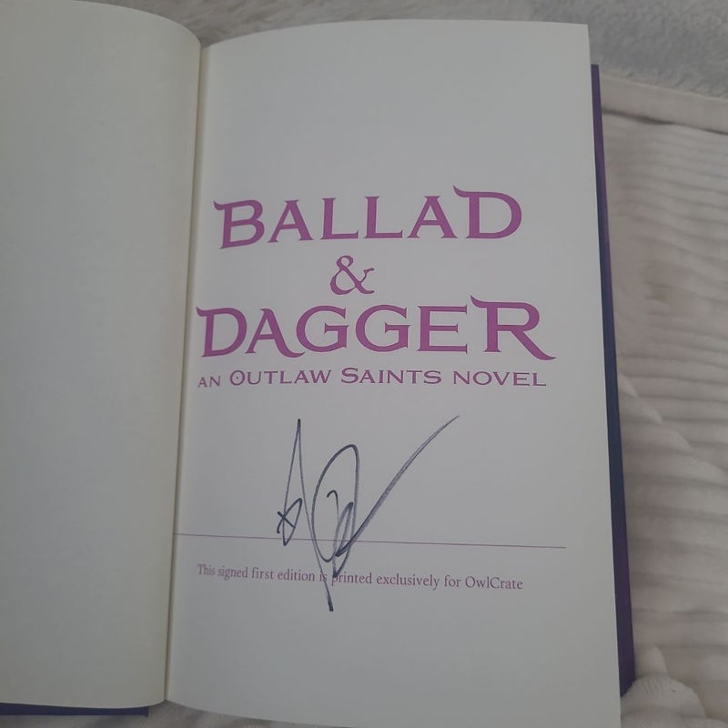 SIGNED COPY - Ballad & Dagger