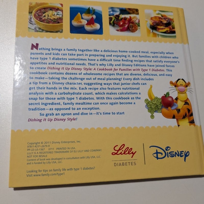 Dishing It up Disney Style Cookbook for Families with Type 1 Diabetes