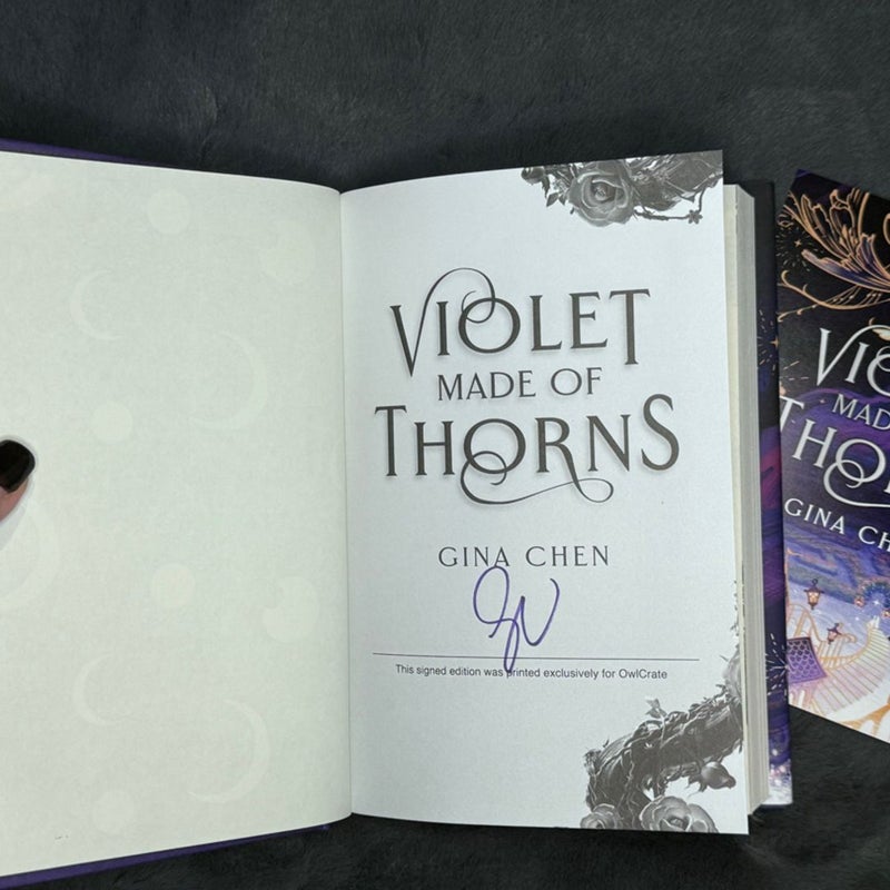 Violet Made of Thorns Owlcrate Signed Exclusive Edition