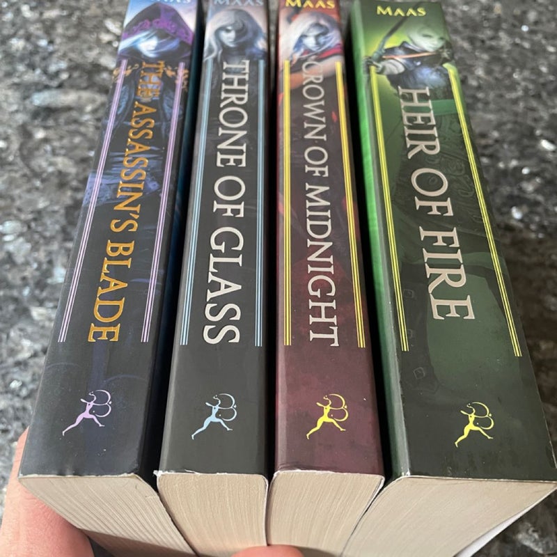 Throne of Glass books 1-4 OOP by Sarah J Maas