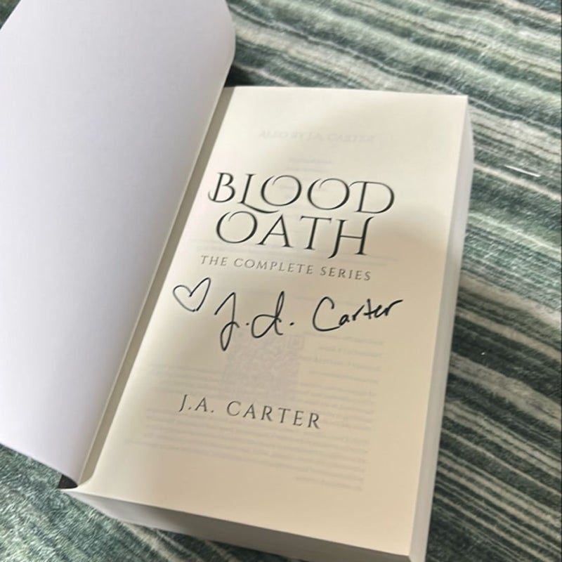 signed Blood Oath omnibus