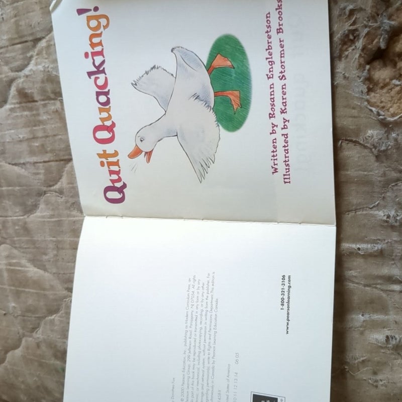 Ready Readers, Stag Abc, Book 44, Quit Quacking, Single Copy