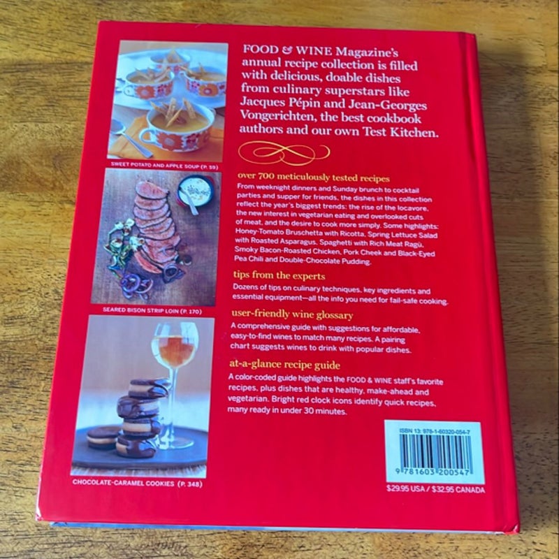 Food and Wine 2009 Annual Cookbook