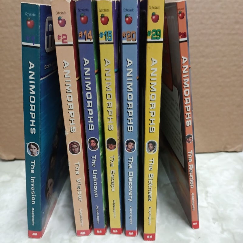 7 Animorphs books lot as seen