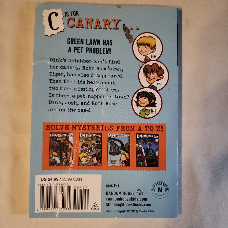 A to Z Mysteries: the Canary Caper