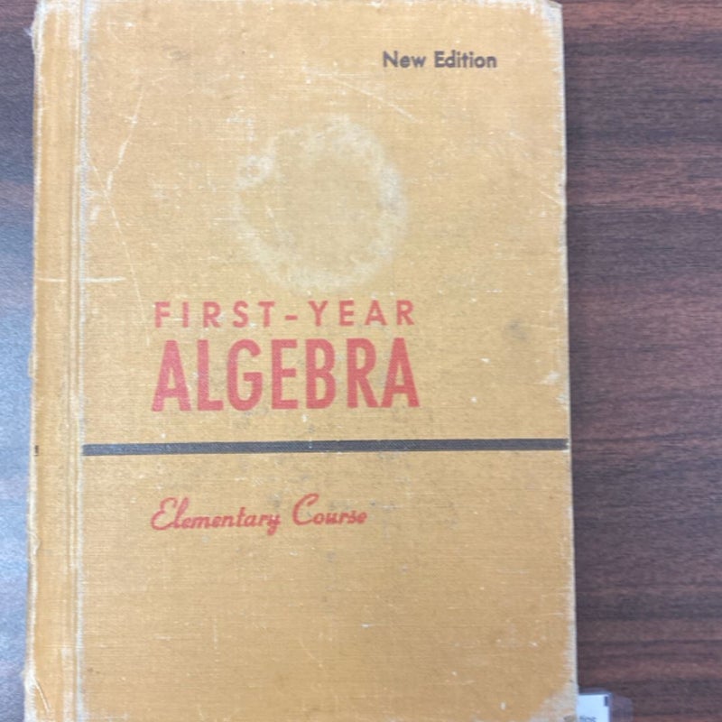 First-Year Algebra