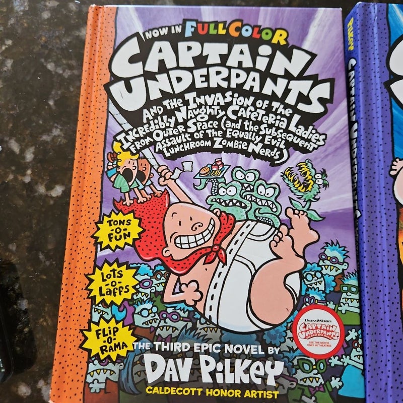 Captain Underpants Bookd 3,4 and 5