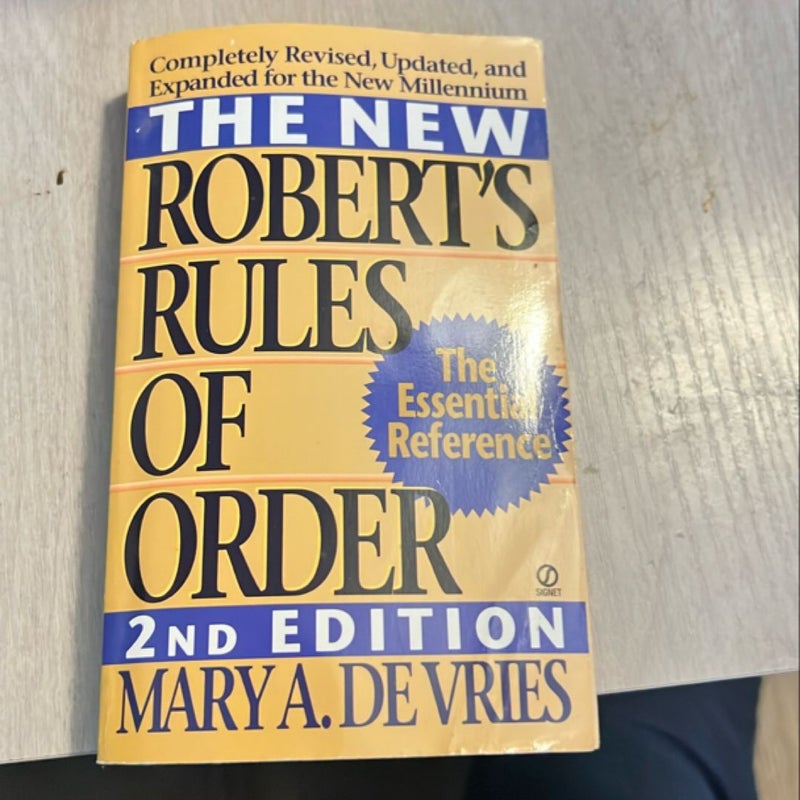 The New Robert's Rules of Order