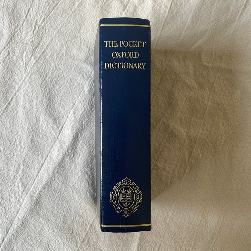 The Pocket Oxford Dictionary 6th edition 