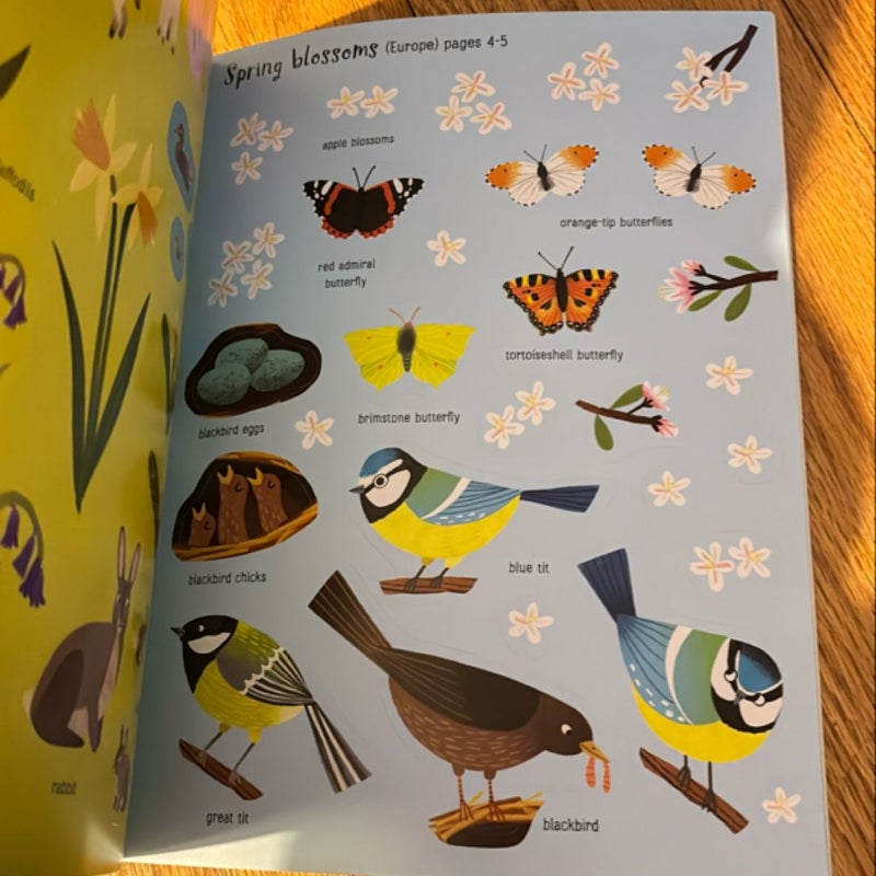 First sticker book seasons