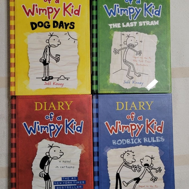 Diary Of A Wimpy Kid by Jeff Kinney Books Lot Of 8 Complete # 1-8 Hardcover