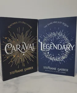 Caraval + Legendary UK Paperback OOP Out of Print | Hidden Clock + Aracle