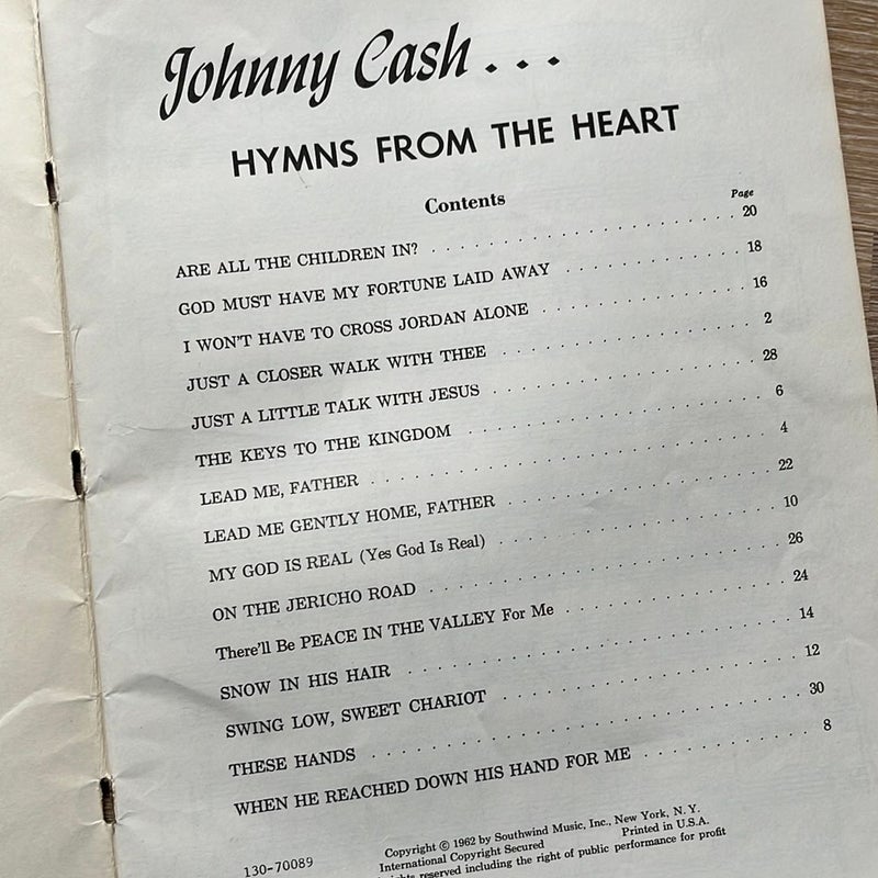 Johnny Cash… Hymns from the Heart