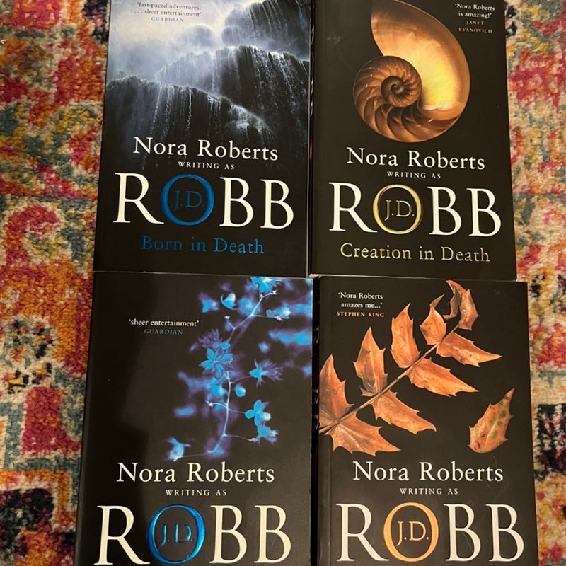 4 Nora Roberts JD Robb In Death Series Bulk Lot Suspense Serial Killer Crime PB