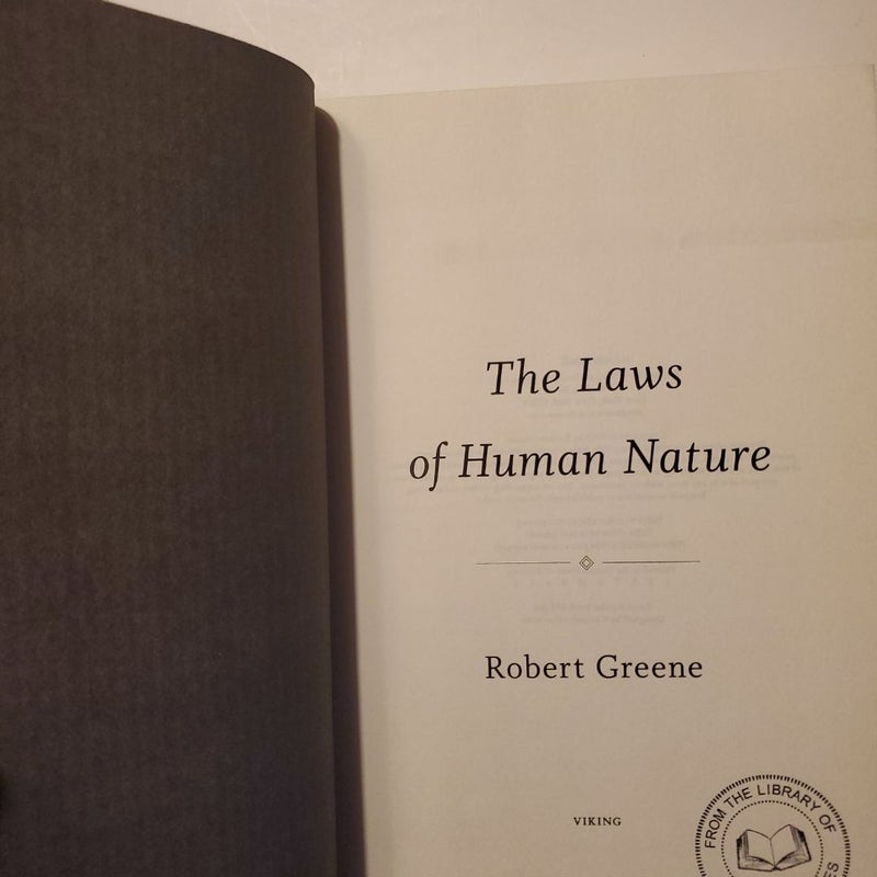 The Laws of Human Nature