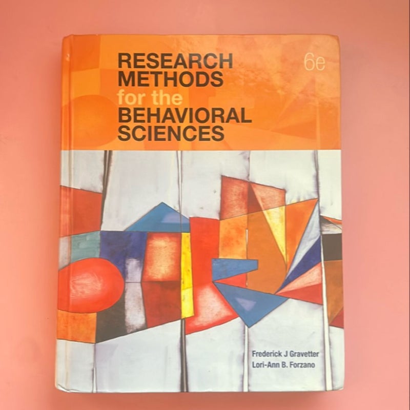 Research Methods for the Behavioral Sciences