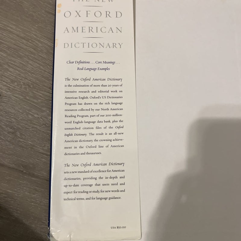 The New Oxford American Dictionary