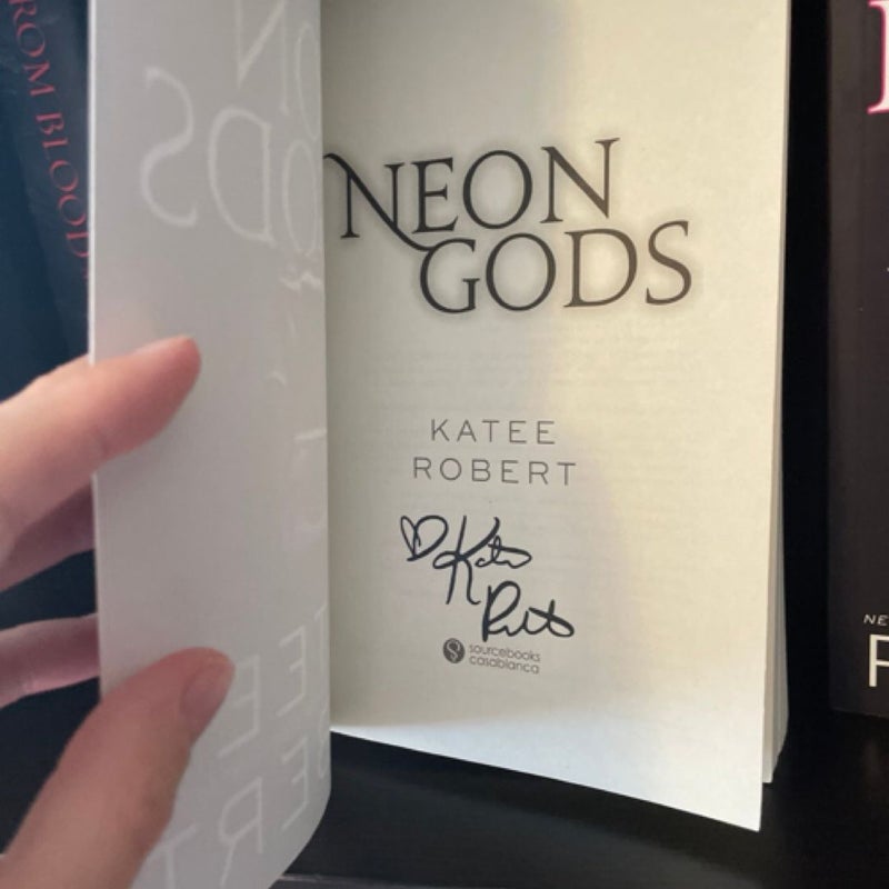 Neon Gods and Electric Idol stamp signed 