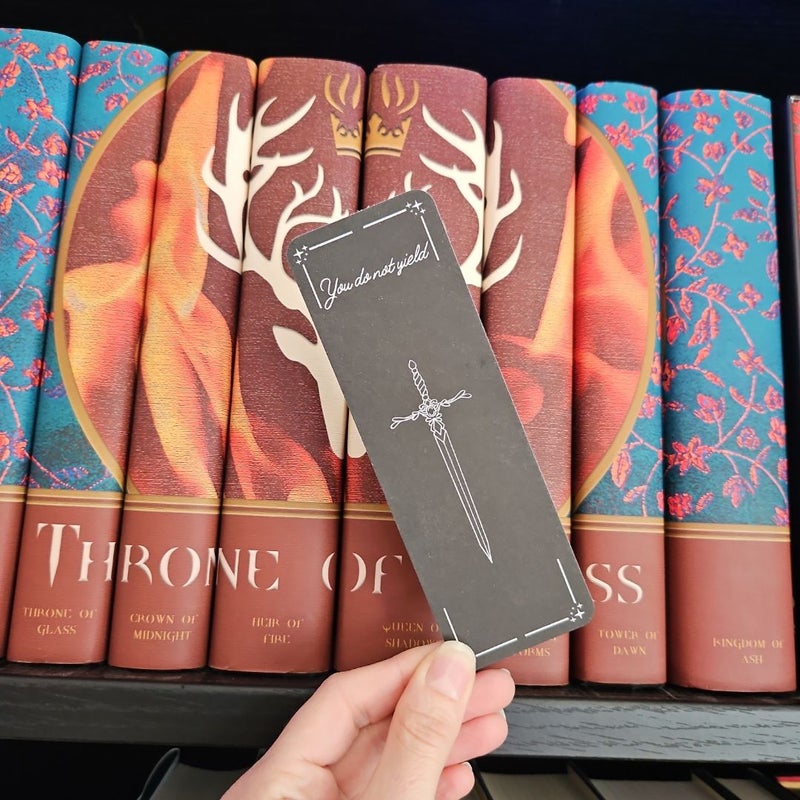 Throne of Glass bookmark (You do not yield)