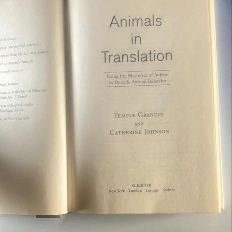 Animals in Translation