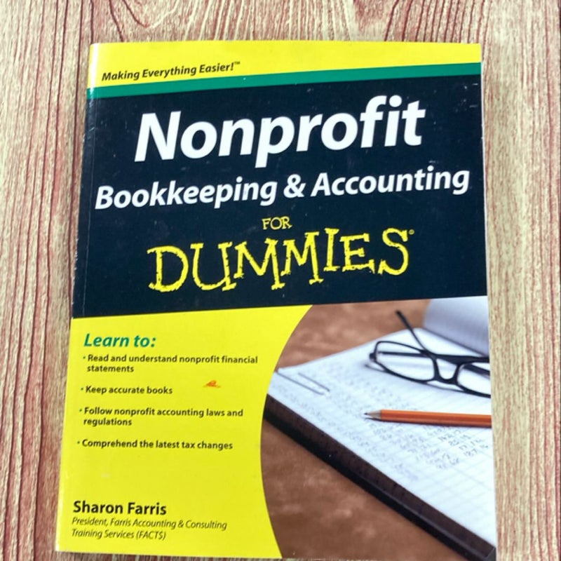 Nonprofit Bookkeeping and Accounting for Dummies