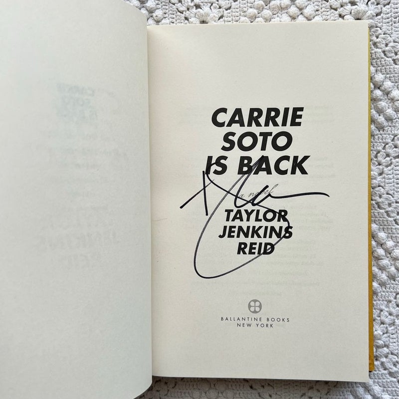 Carrie Soto Is Back (signed copy) 