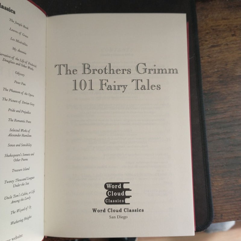 The Brothers Grimm: 101 Fairy Tales (Word Cloud Classics)