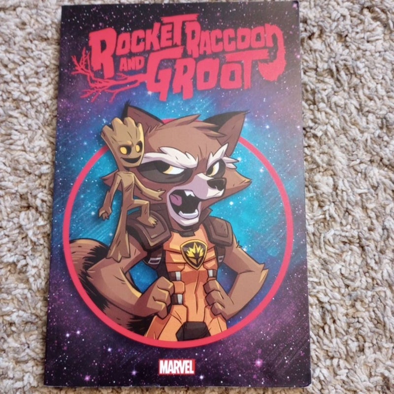 Rocket raccoon and Groot 