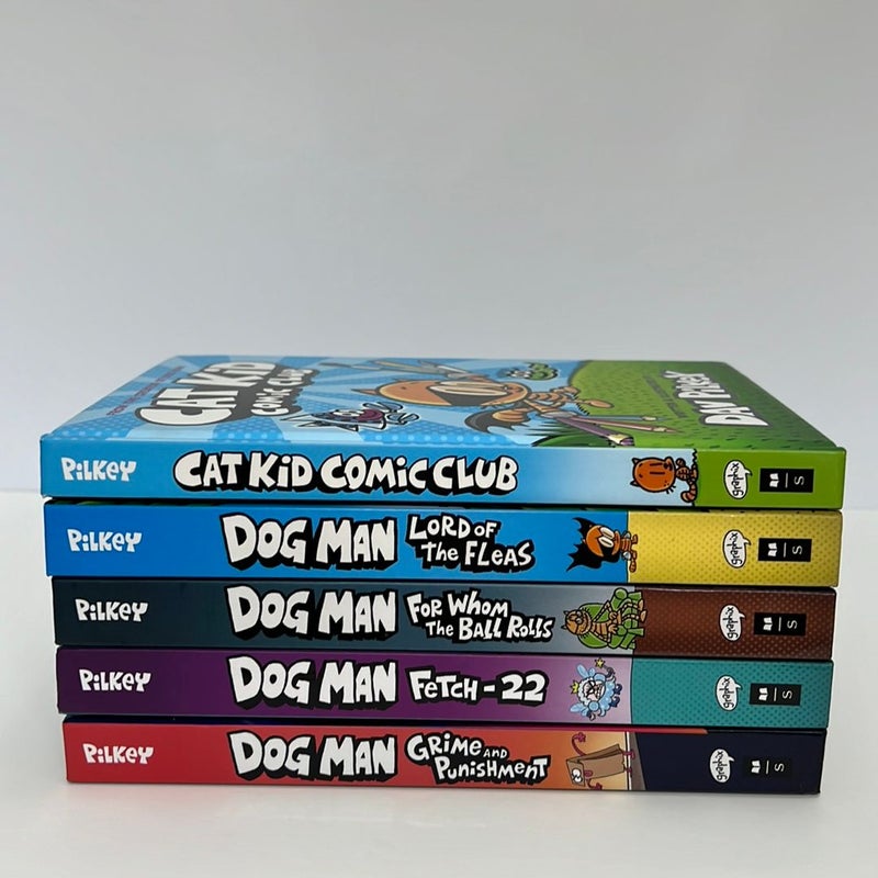 Cat Kid & Dog Man (5 Book) Bundle 