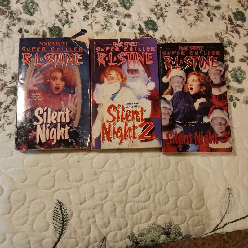 Fear street Silent Night 1-3 bundle vintage