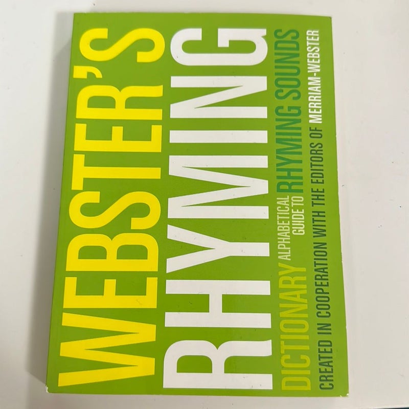 Websters Rhyming Dictionary - Paperback