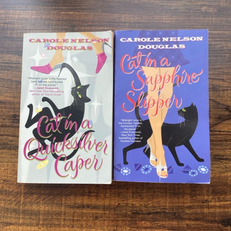 Cat in a Quicksliver Caper / Cat in a Sapphire Slipper
