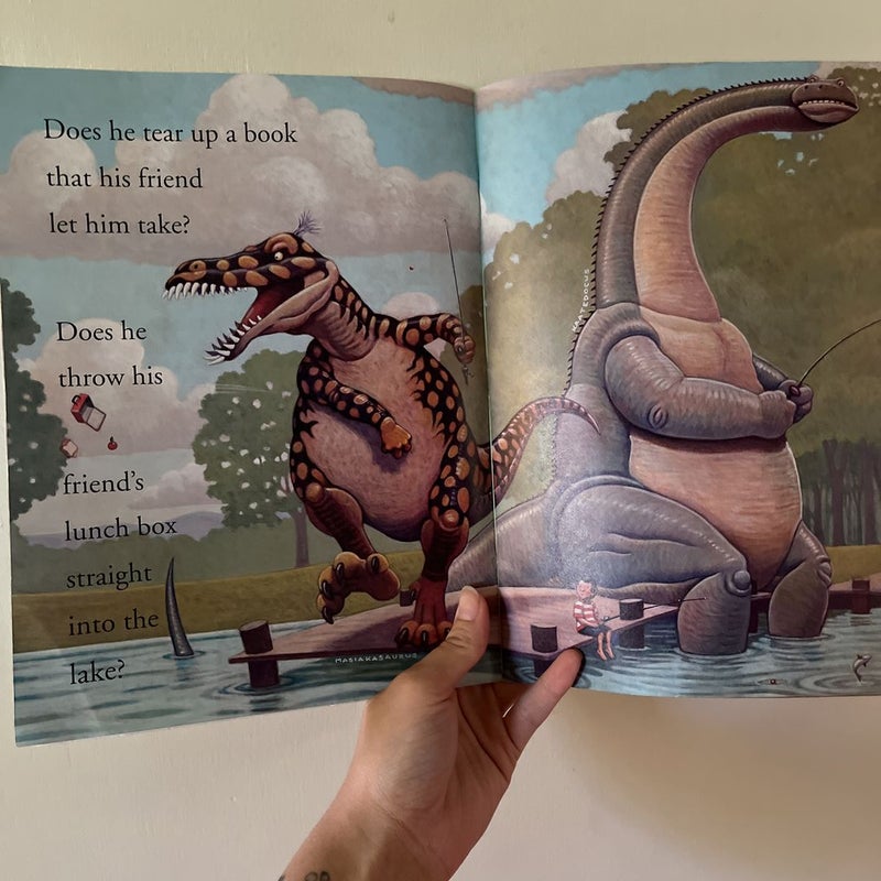 How do dinosaurs stay friends?