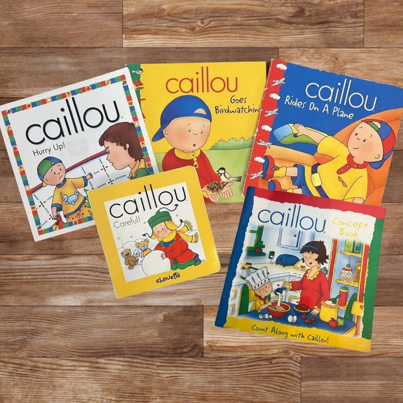 Children Picture Book Bundle: 5 Caillou Books