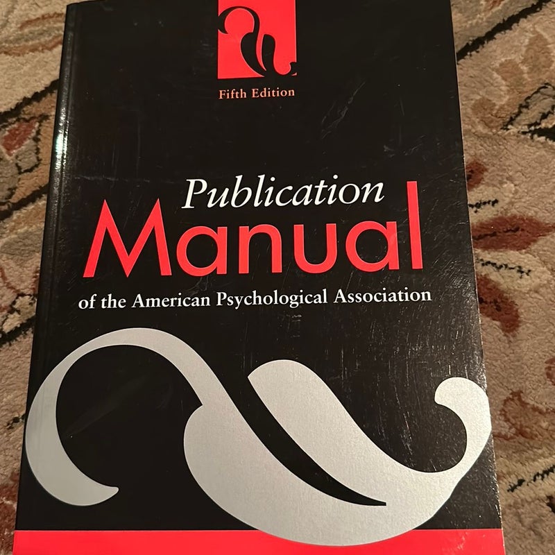 Publication Manual of the American Psychological Association