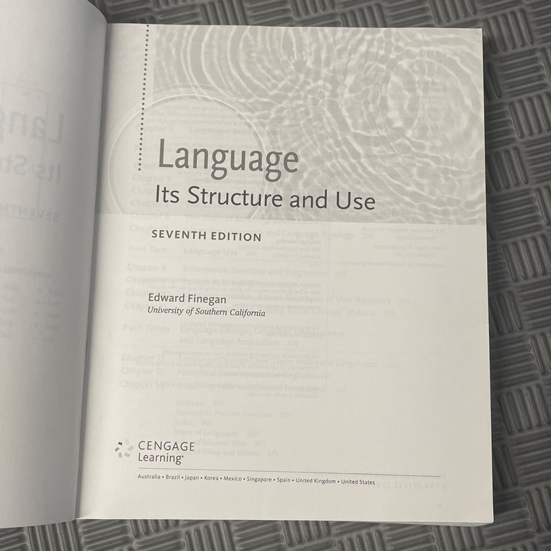 Language: Its Structure And Use 7th Edition