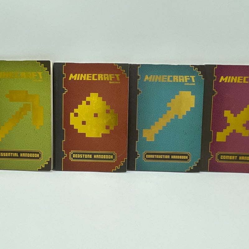 Minecraft Handbooks - Combat/Construction/Redstone/Essential - Paperbacks Mojang