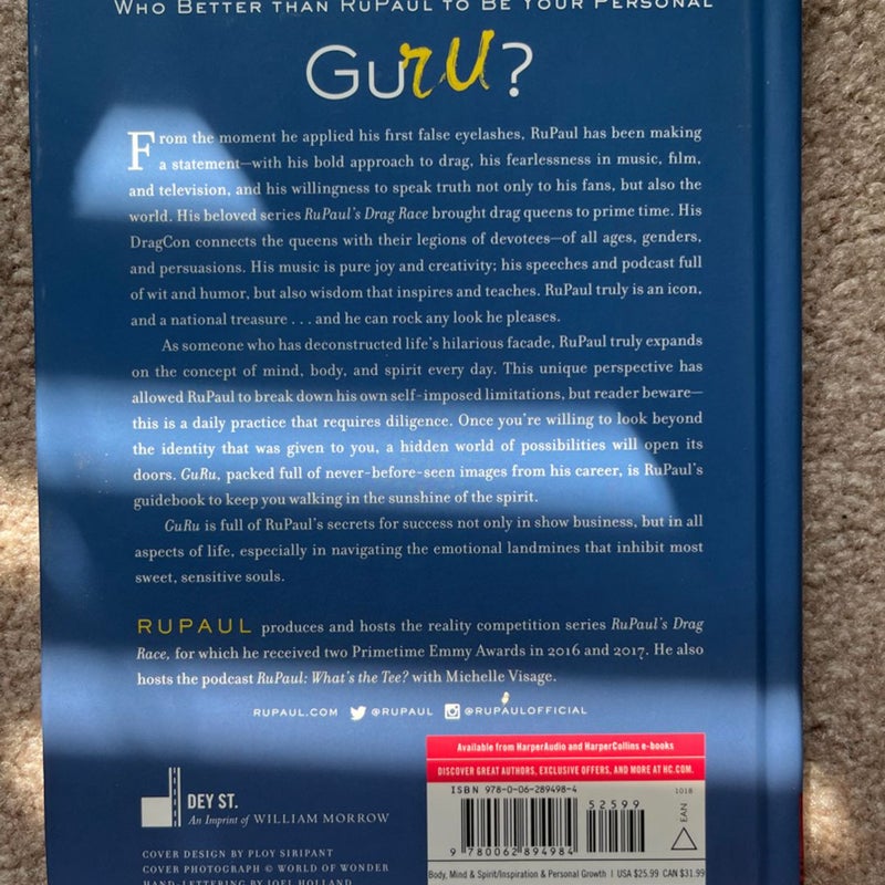 GuRu Rupaul Signed Book