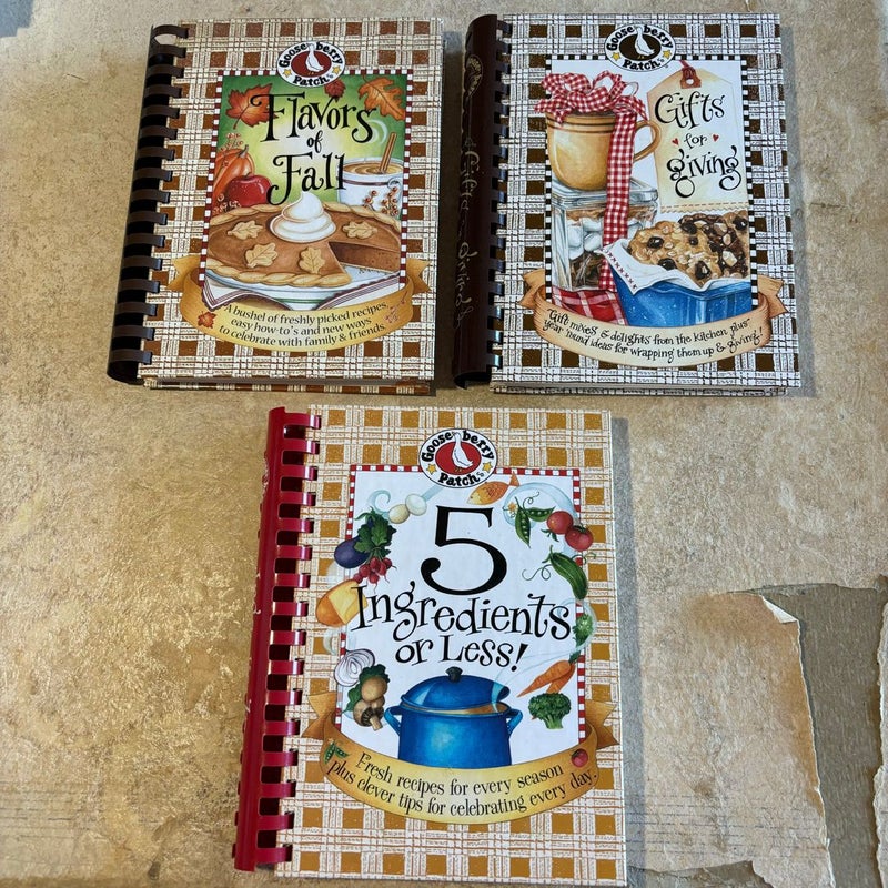 Three Vintage Gooseberry Patch Cookbooks