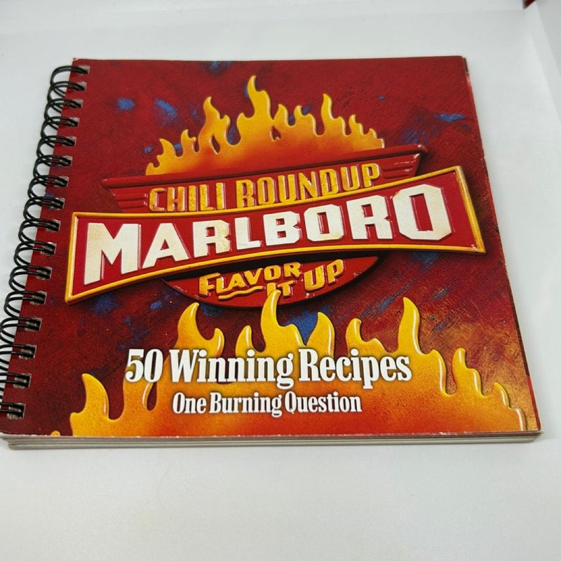 Marlboro 2002 Chili Roundup 50 Winning Recipes Cookbook Flavor it Up - Spiralbound
