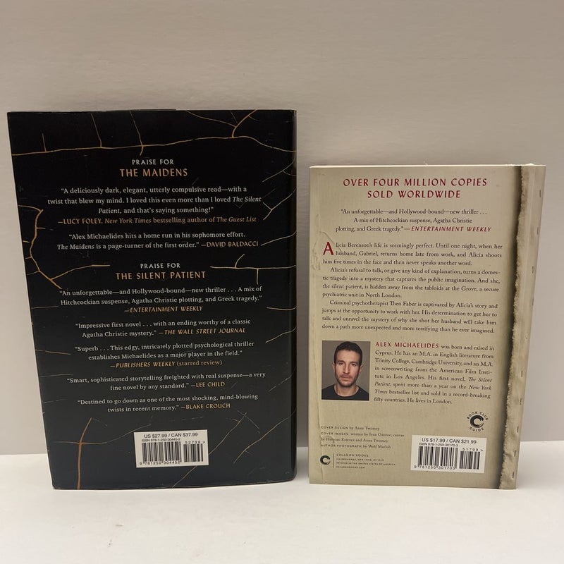 Alex Michaelides (2 Book) Bundle: The Maidens & The Silent Patient