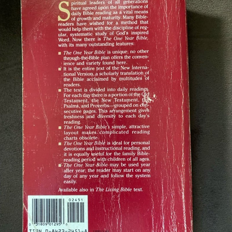 The One Year Bible NIV