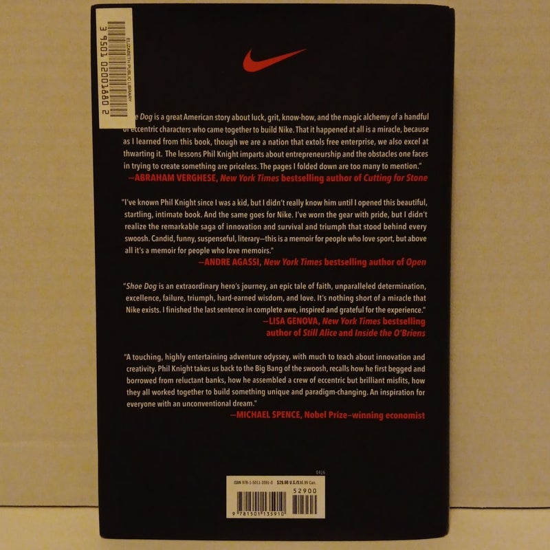 Shoe Dog by Phil Knight, Hardcover