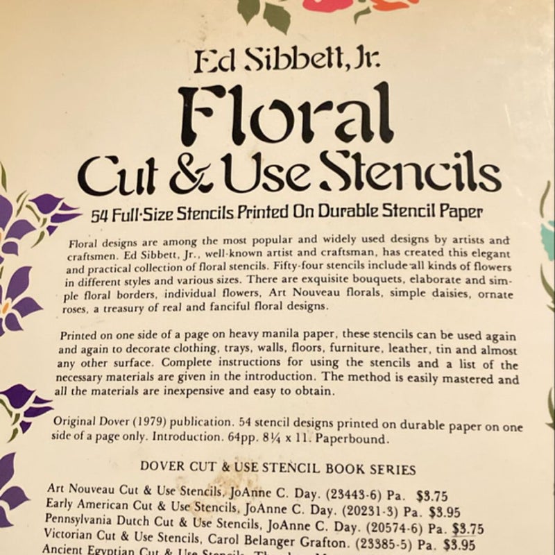 Floral Cut and Use Stencils