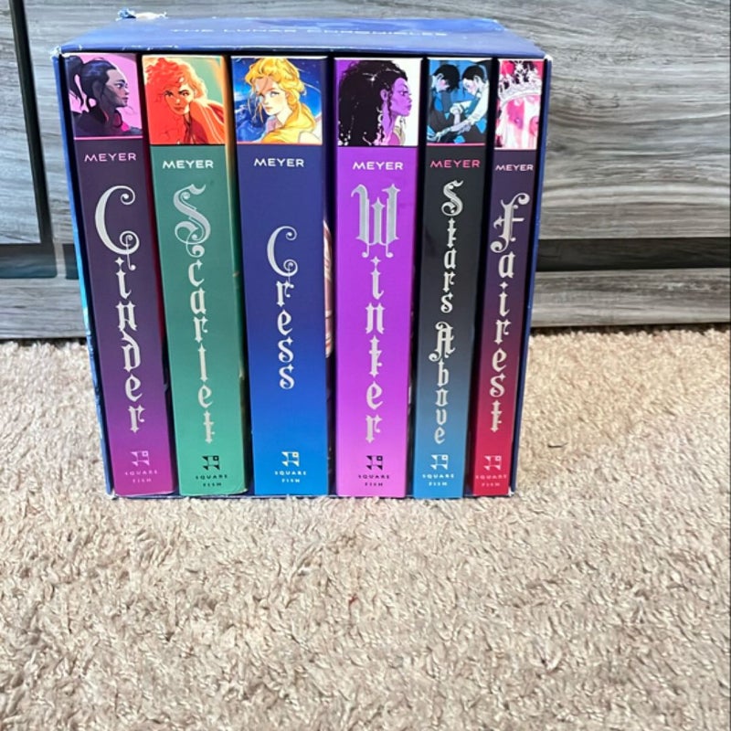 The Lunar Chronicles Boxed Set: Cinder, Scarlet, Cress, Fairest, Stars above, Winter