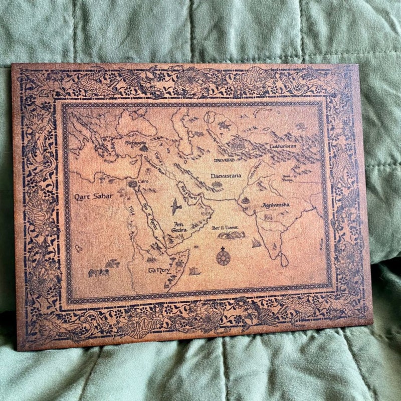 Illumicrate Daevabad wooden map
