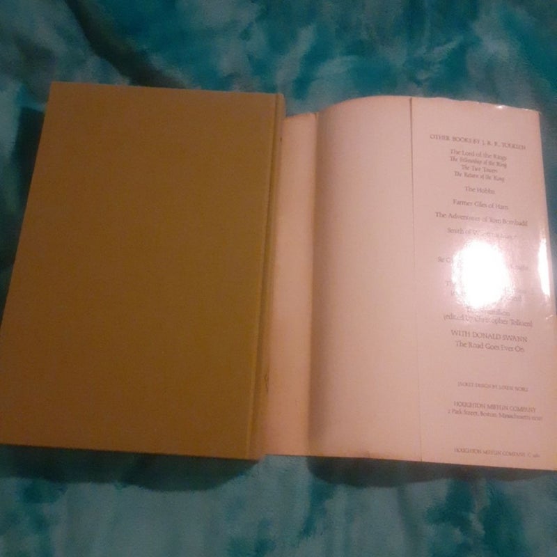 Unfinished Tales By J.R.R. Tolkien First American Edition / 1st Printing Hardcover book!