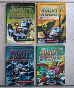 Set of 4 Ricky Ricotta's Mighty Robot (books 2-5)