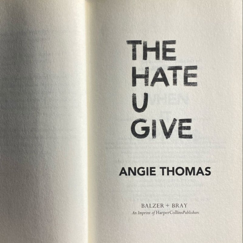 The Hate U Give Movie Tie-In Edition