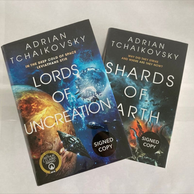 Shards of Earth & Lords of Uncreation Goldsboro SIGNED NUMBERED First Editions